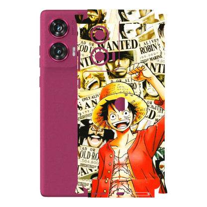 Motorola Phone Skins (All Models) - Luffy Anime - 3D Embossed Finish (L-177) Motorola Edge 50 Fusion (5G)