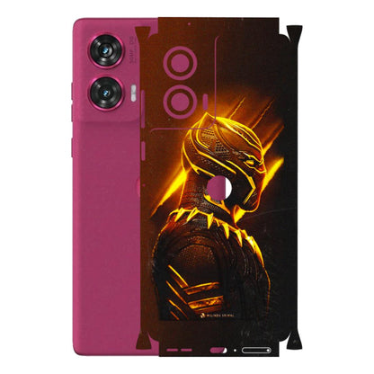 Motorola Phone Skins (All Models) - Gold Black Panther - 3D Embossed Finish (L-181) Motorola Edge 50 Fusion (5G)