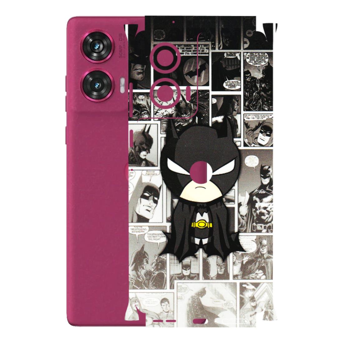 Motorola Phone Skins (All Models) - Toon Batman - 3D Embossed Finish (L-182) Motorola Edge 50 Fusion (5G)