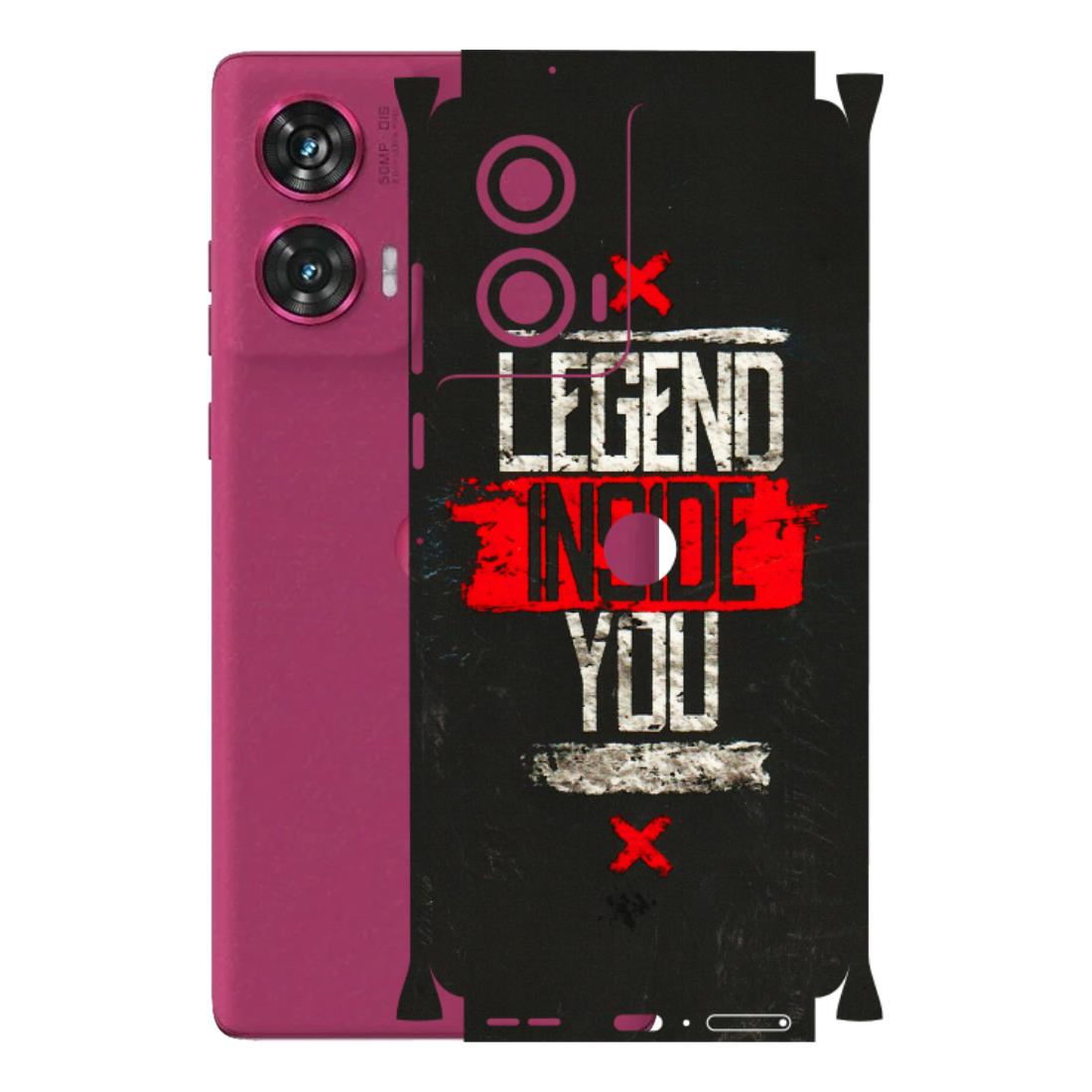 Motorola Phone Skins (All Models) - Legend Inside You - 3D Embossed Finish (L-186) Motorola Edge 50 Fusion (5G)