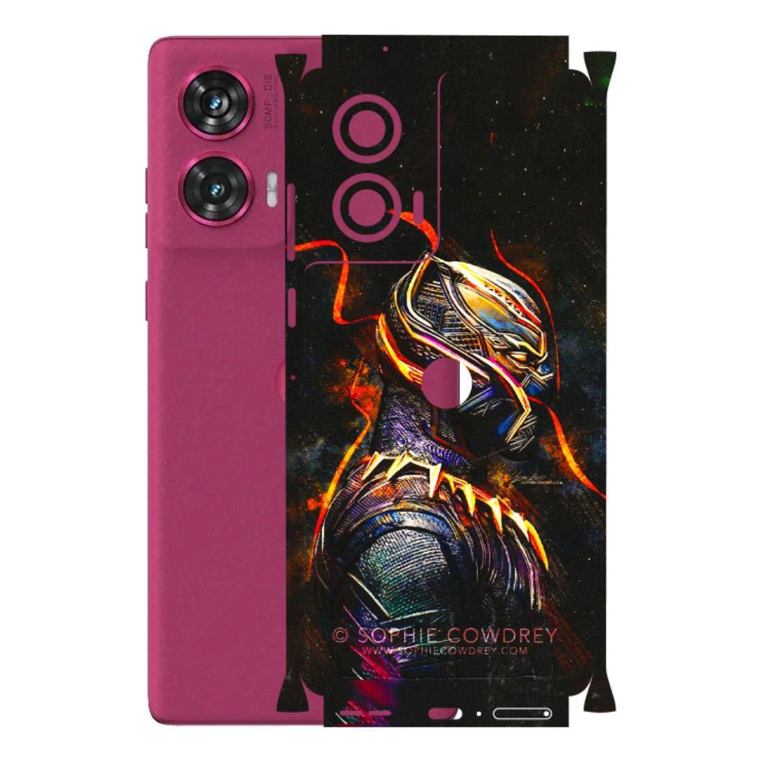 Motorola Phone Skins (All Models) - Black Panther - 3D Embossed Finish (L-190) Motorola Edge 50 Fusion (5G)