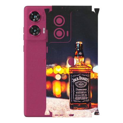 Motorola Phone Skins (All Models) - JD Whiskey Bottle - 3D Embossed Finish (L-20) Motorola Edge 50 Fusion (5G)
