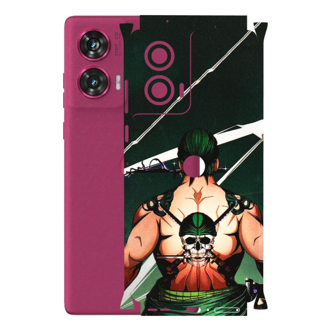 Motorola Phone Skins (All Models) - Zoro Anime - 3D Embossed Finish (L-23) Motorola Edge 50 Fusion (5G)