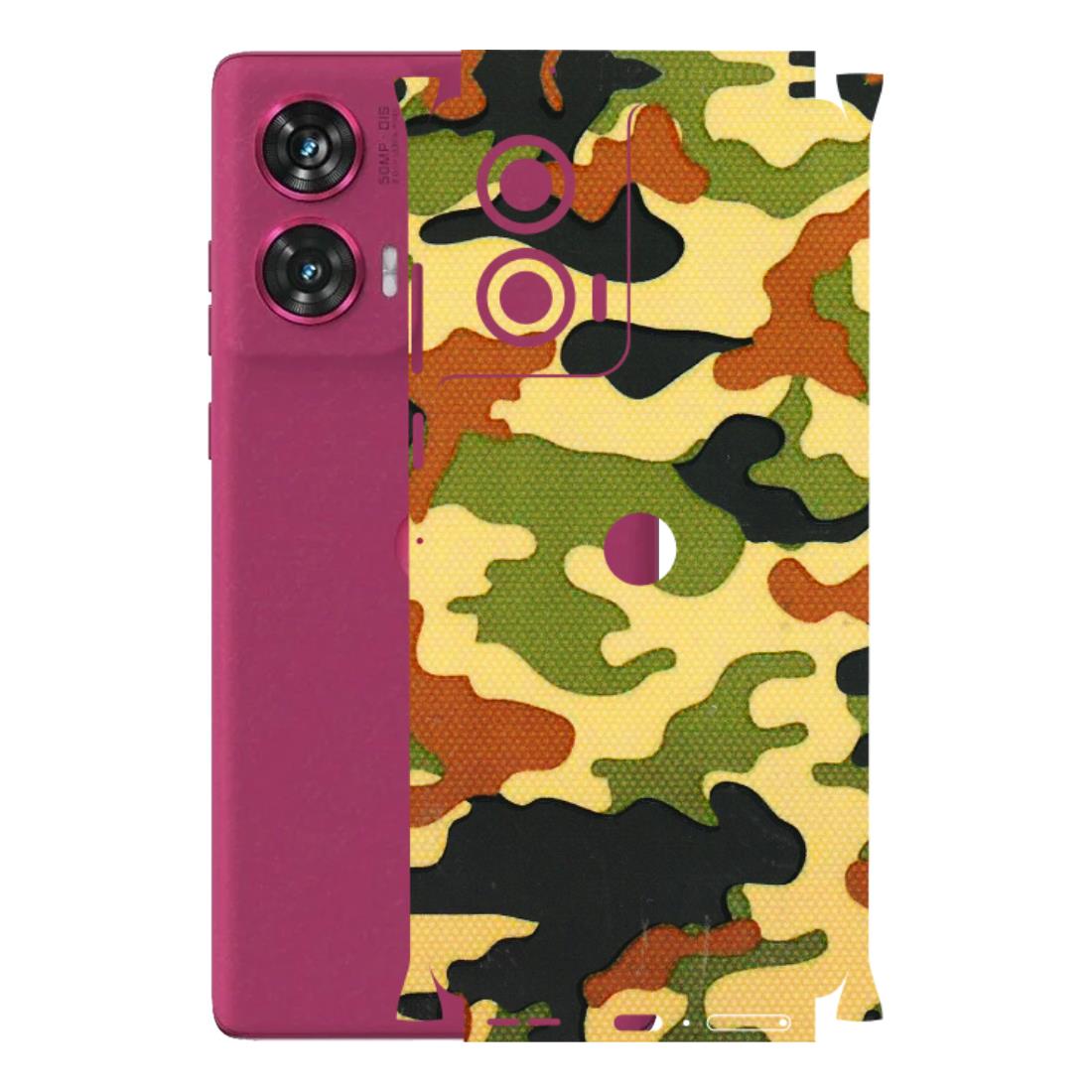 Motorola Phone Skins (All Models) - Indian Military - 3D Embossed Finish (L-234) Motorola Edge 50 Fusion (5G)
