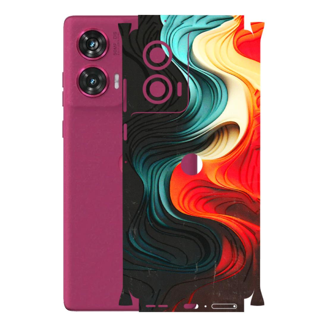 Motorola Phone Skins (All Models) - The Silky Swirl - 3D Embossed Finish (L-240) Motorola Edge 50 Fusion (5G)