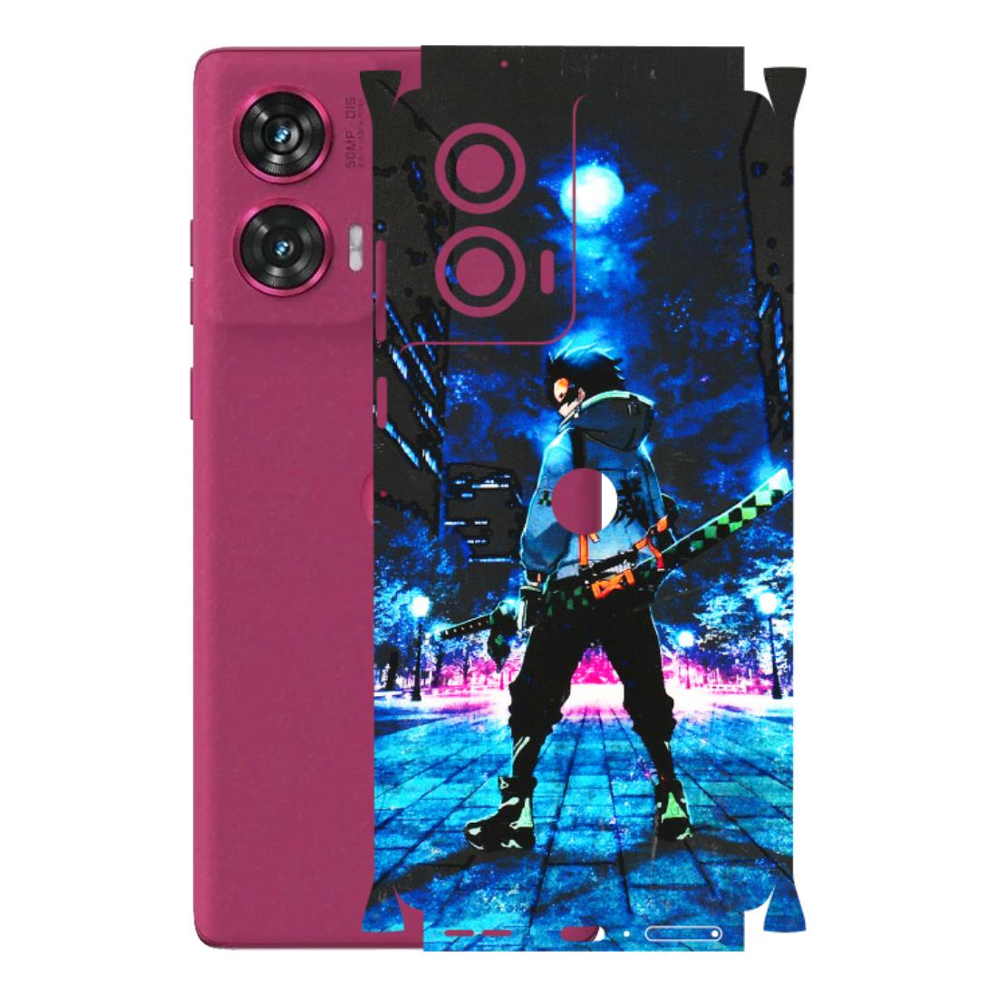 Motorola Phone Skins (All Models) - Demon Slayer Sword - 3D Embossed Finish (L-247) Motorola Edge 50 Fusion (5G)