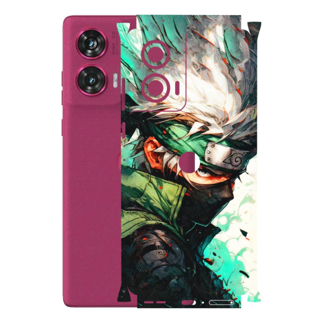 Motorola Phone Skins (All Models) - Kakashi Side Profile - 3D Embossed Finish (L-249) Motorola Edge 50 Fusion (5G)