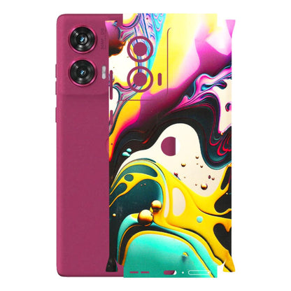 Motorola Phone Skins (All Models) - Multicolor Abstract pattern - 3D Embossed Finish (L-254) Motorola Edge 50 Fusion (5G)