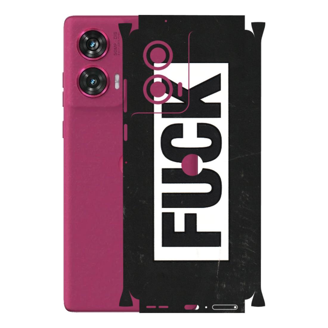 Motorola Phone Skins (All Models) - The F Word - 3D Embossed Finish (L-255) Motorola Edge 50 Fusion (5G)