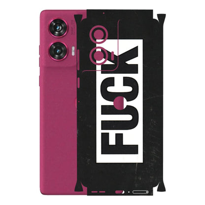 Motorola Phone Skins (All Models) - The F Word - 3D Embossed Finish (L-255) Motorola Edge 50 Fusion (5G)
