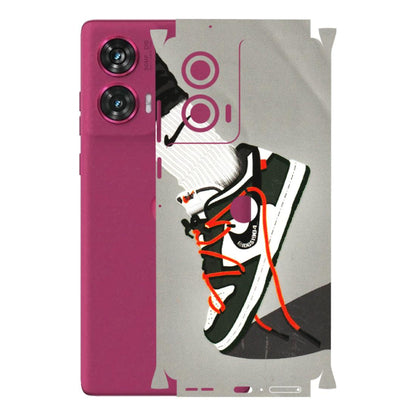 Motorola Phone Skins (All Models) - New Grey Sneaker - 3D Embossed Finish (L-261) Motorola Edge 50 Fusion (5G)