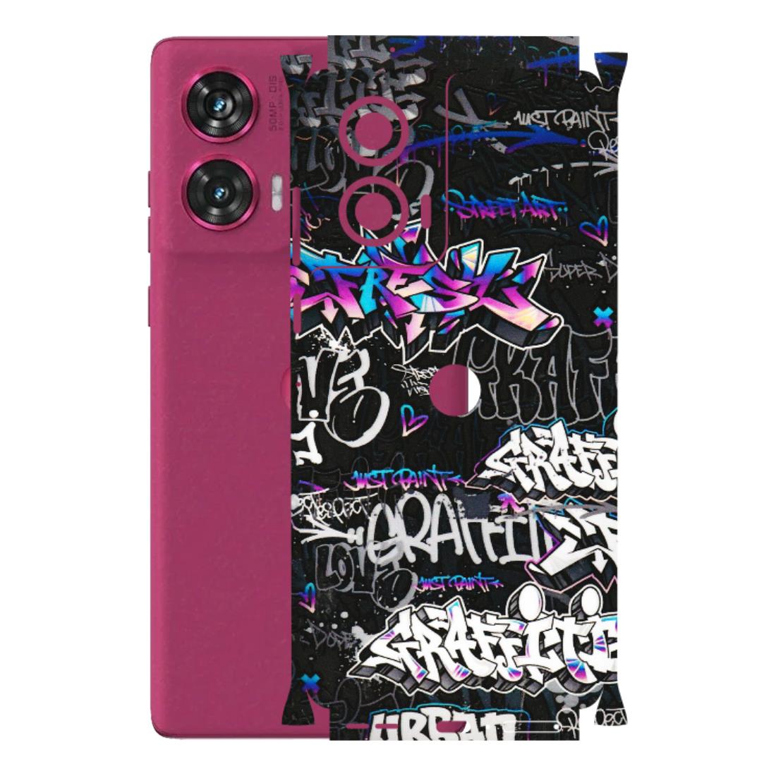 Motorola Phone Skins (All Models) - Graffiti Killer - 3D Embossed Finish (L-274) Motorola Edge 50 Fusion (5G)