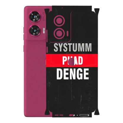 Motorola Phone Skins (All Models) - Systumm Phad Denge - 3D Embossed Finish (L-278) Motorola Edge 50 Fusion (5G)