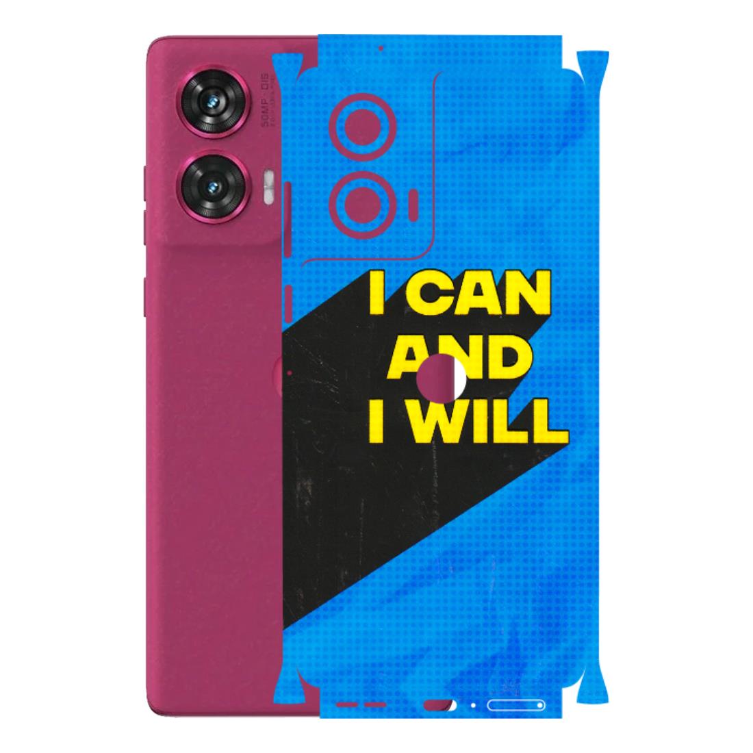 Motorola Phone Skins (All Models) - I Can And I Will - 3D Embossed Finish (L-281) Motorola Edge 50 Fusion (5G)