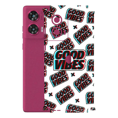 Motorola Phone Skins (All Models) - Good Vibes - 3D Embossed Finish (L-282) Motorola Edge 50 Fusion (5G)