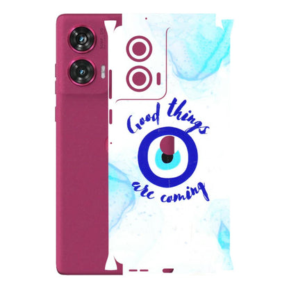 Motorola Phone Skins (All Models) - Evil Eye Good Things Are Coming - 3D Embossed Finish (L-322) Motorola Edge 50 Fusion (5G)