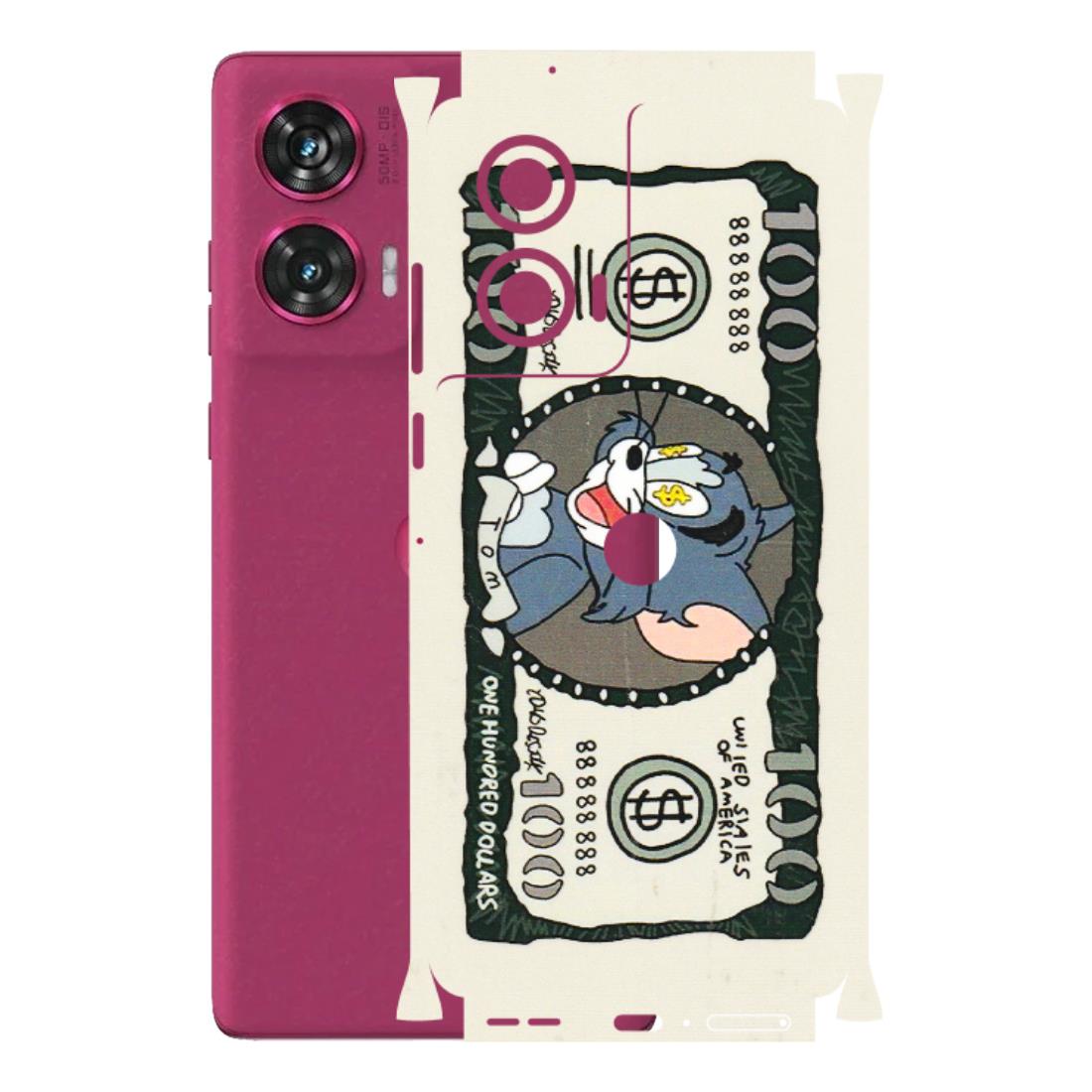 Motorola Phone Skins (All Models) - Tom Hundred Dollar - 3D Embossed Finish (L-324) Motorola Edge 50 Fusion (5G)