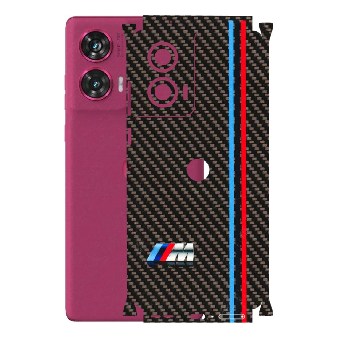 Motorola Phone Skins (All Models) - BM Carbon Fiber Feels - 3D Embossed Finish (L-38) Motorola Edge 50 Fusion (5G)