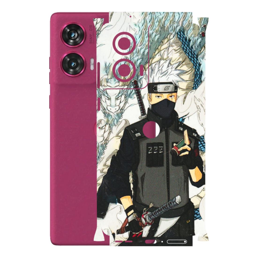 Motorola Phone Skins (All Models) - Kakashi Hatake Naruto Anime - 3D Embossed Finish (L-46) Motorola Edge 50 Fusion (5G)