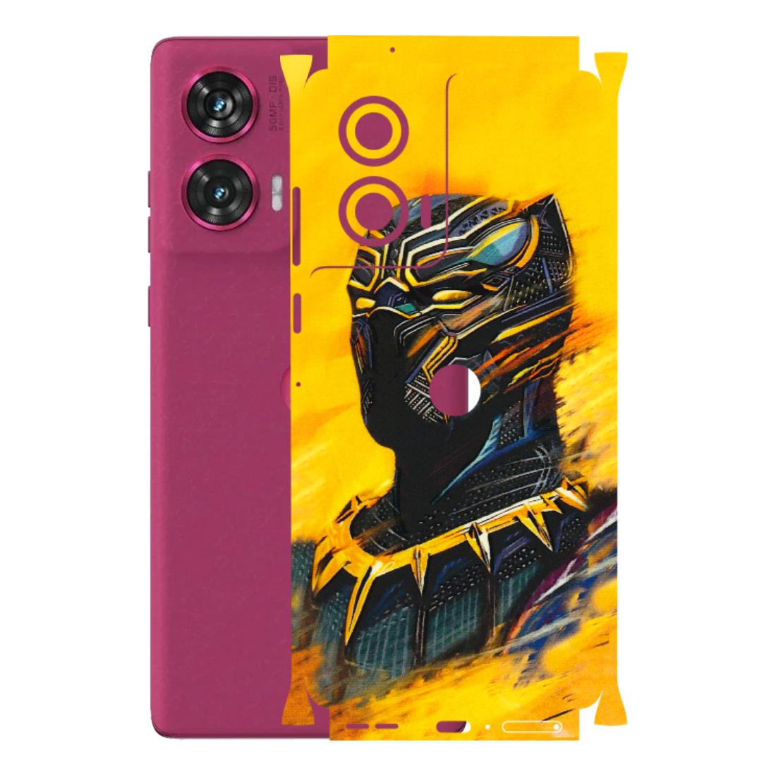 Motorola Phone Skins (All Models) - Yellow Panther - 3D Embossed Finish (L-54) Motorola Edge 50 Fusion (5G)