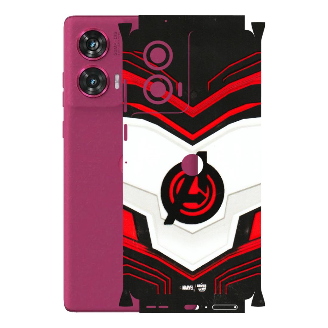 Motorola Phone Skins (All Models) - Avengers Logo - 3D Embossed Finish (L-55) Motorola Edge 50 Fusion (5G)