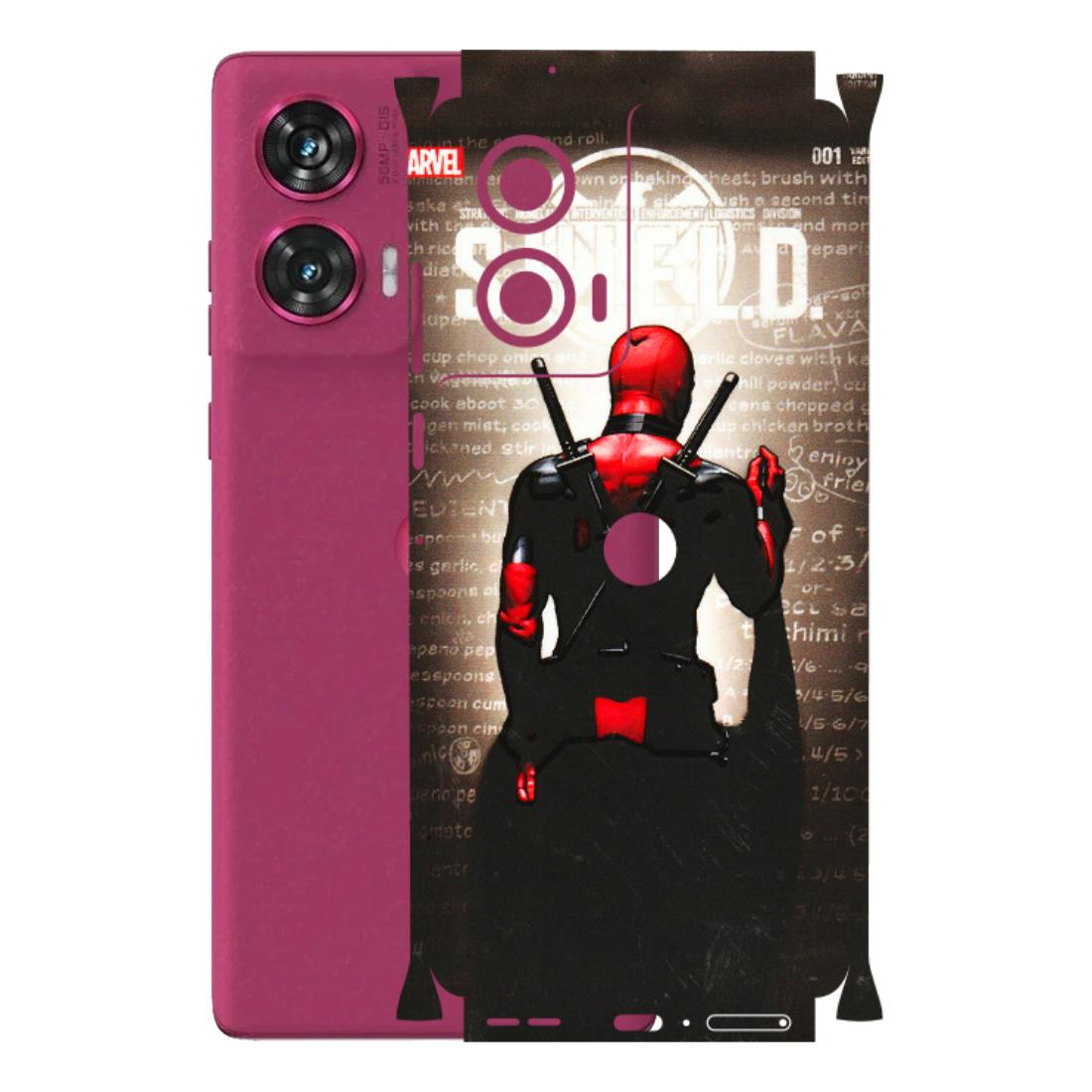 Motorola Phone Skins (All Models) - Deadpool - 3D Embossed Finish (L-56) Motorola Edge 50 Fusion (5G)