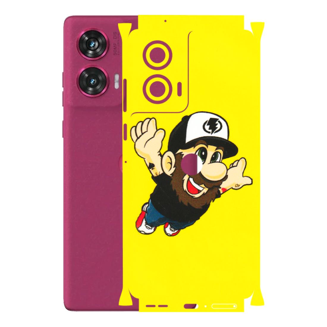 Motorola Phone Skins (All Models) - Flying Beardo - 3D Embossed Finish (L-60) Motorola Edge 50 Fusion (5G)