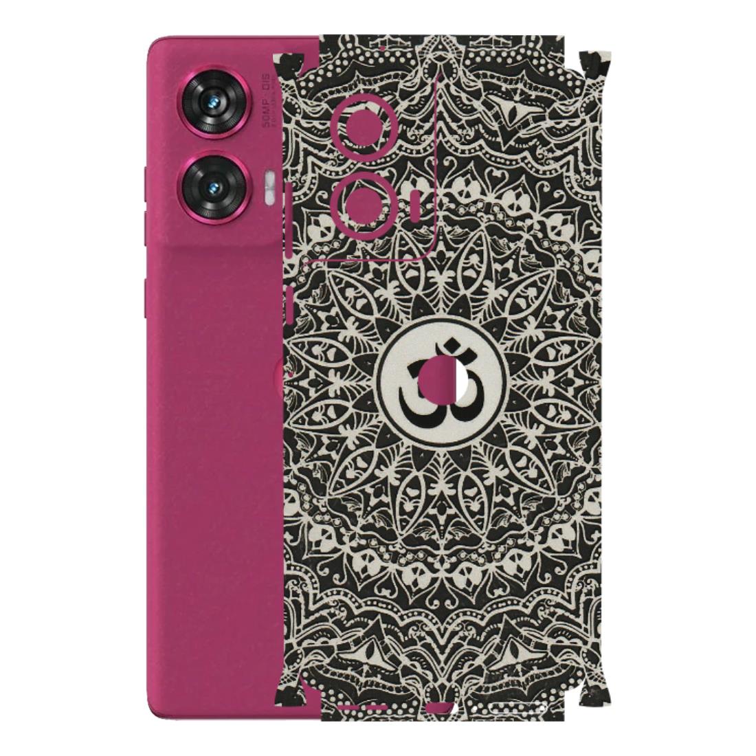 Motorola Phone Skins (All Models) - Aum Elegant Mandala - 3D Embossed Finish (L-62) Motorola Edge 50 Fusion (5G)