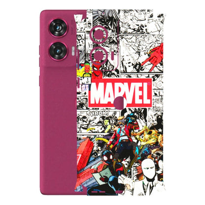 Motorola Phone Skins (All Models) - Marvel Colorful Comic - 3D Embossed Finish (L-64) Motorola Edge 50 Fusion (5G)
