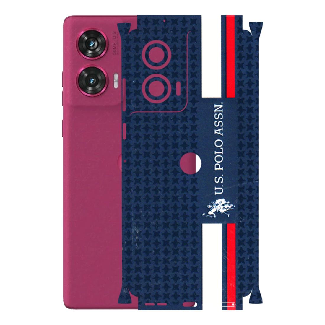 Motorola Phone Skins (All Models) - US POLO Designer Brand - 3D Embossed Finish (L-65) Motorola Edge 50 Fusion (5G)