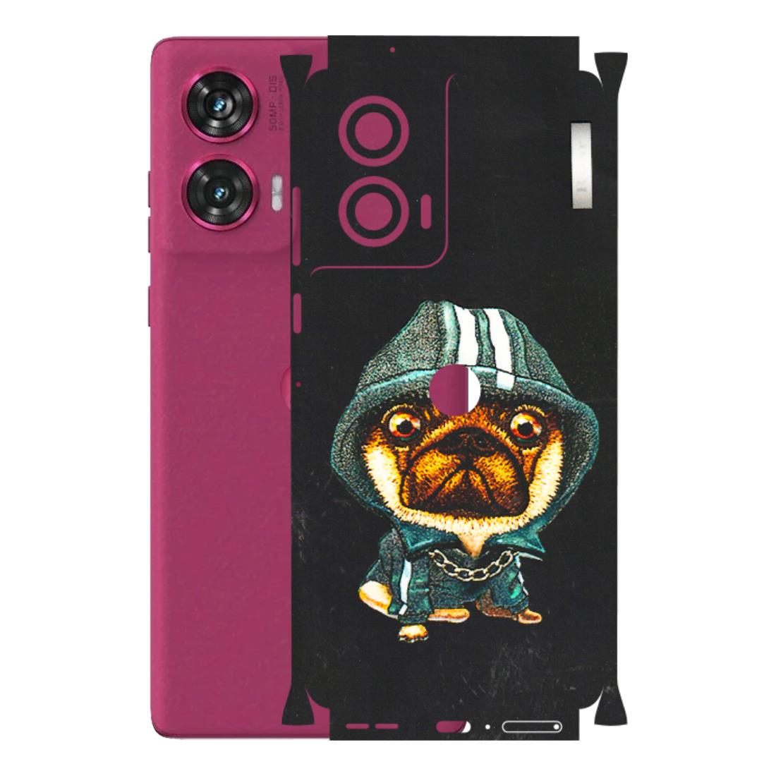Motorola Phone Skins (All Models) - Puppy N Hoodie - 3D Embossed Finish (L-90) Motorola Edge 50 Fusion (5G)