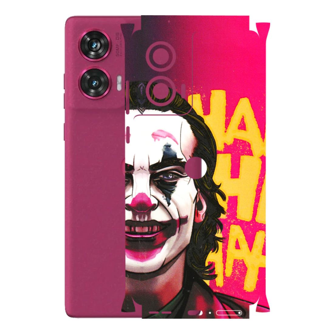 Motorola Phone Skins (All Models) - Joker Evil Laugh - 3D Embossed Finish (L-97) Motorola Edge 50 Fusion (5G)