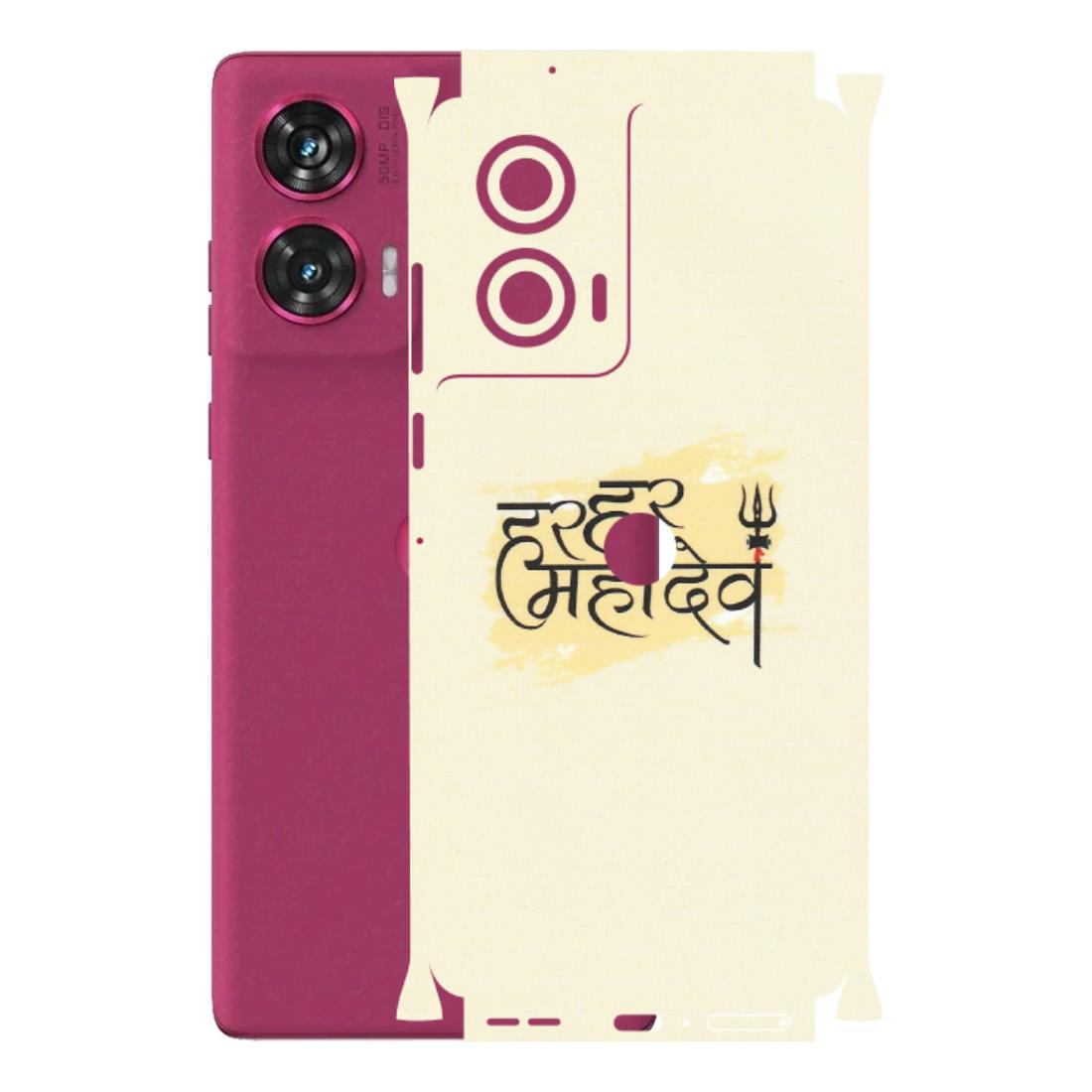 Motorola Phone Skins (All Models) - Har Har Mahadev - Matte Finish (M-10) Motorola Edge 50 Fusion (5G)