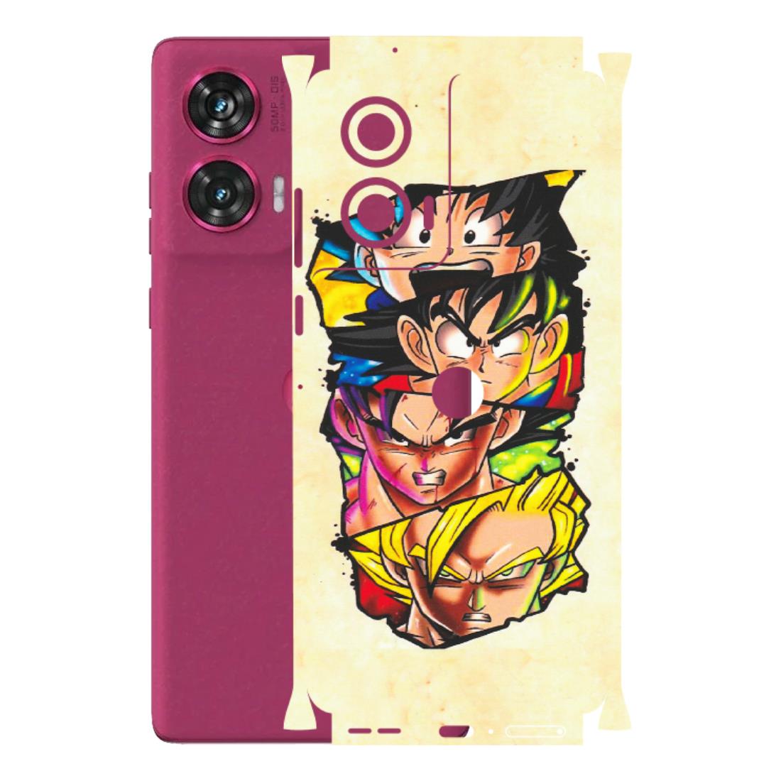Motorola Phone Skins (All Models) - Angry Multi Anime - Matte Finish (M-113) Motorola Edge 50 Fusion (5G)