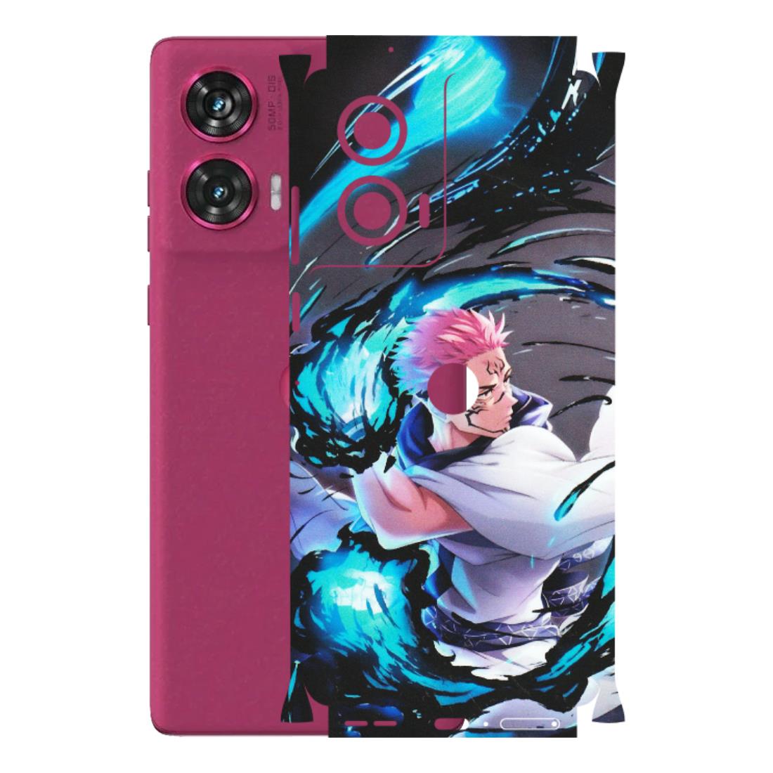 Motorola Phone Skins (All Models) - New Jujutsu Kaisen Grey Blue Anime - Matte Finish (M-127) Motorola Edge 50 Fusion (5G)