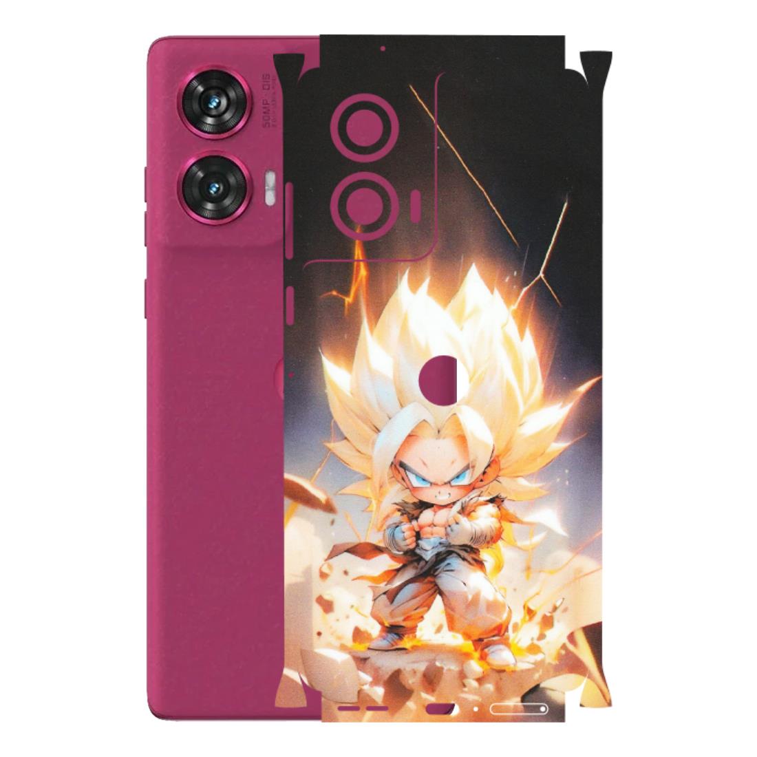 Motorola Phone Skins (All Models) - Goku Dragon Cute Anime - Matte Finish (M-131) Motorola Edge 50 Fusion (5G)