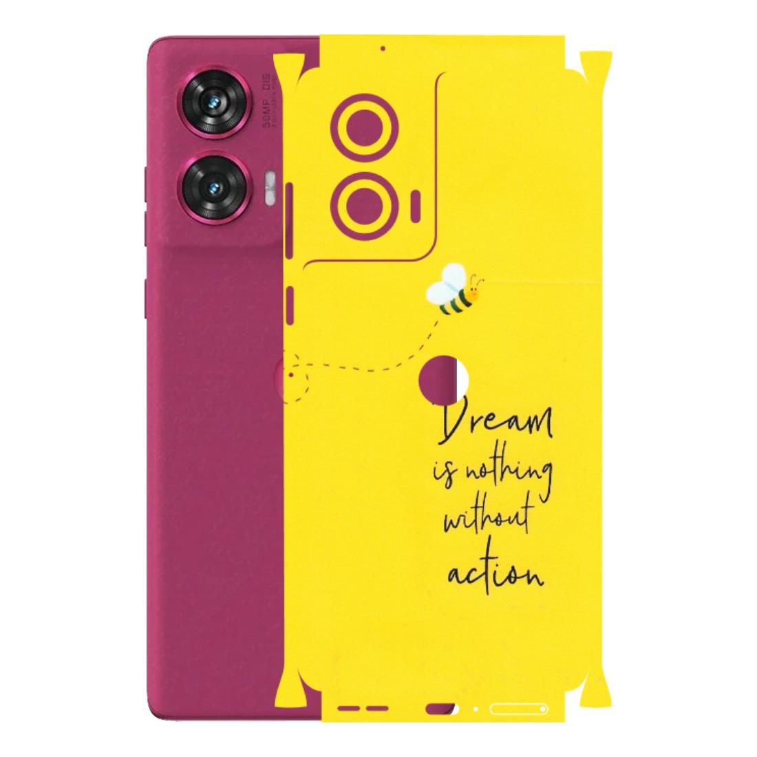 Motorola Phone Skins (All Models) - Dream Is Nothing Without Action - Matte Finish (M-138) Motorola Edge 50 Fusion (5G)