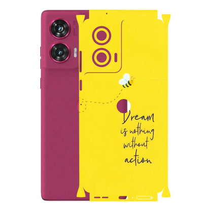 Motorola Phone Skins (All Models) - Dream Is Nothing Without Action - Matte Finish (M-138) Motorola Edge 50 Fusion (5G)