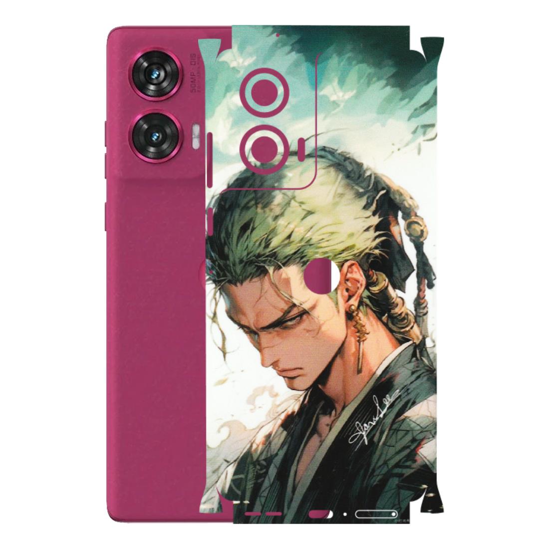 Motorola Phone Skins (All Models) - New Roronoa Zoro One Picece Anime - Matte Finish (M-140) Motorola Edge 50 Fusion (5G)