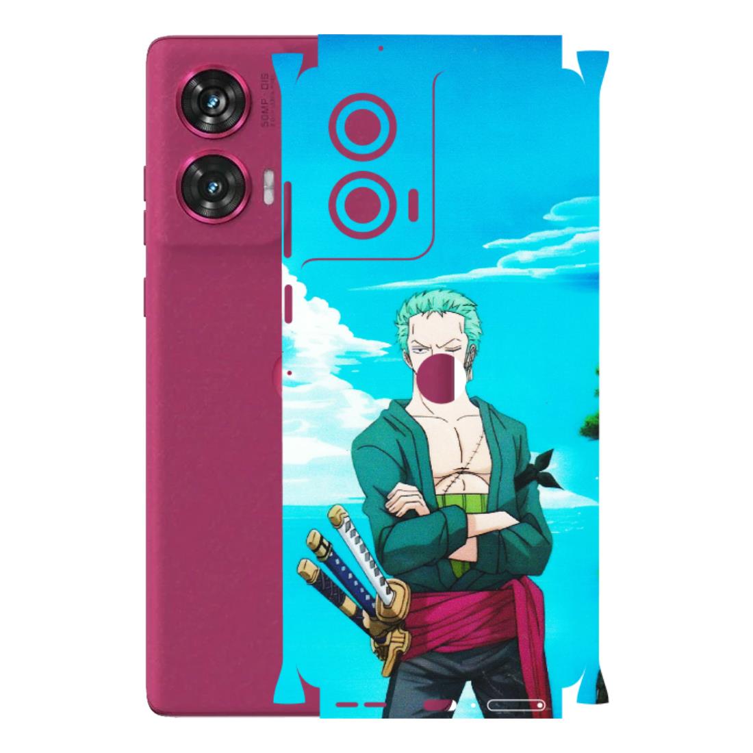 Motorola Phone Skins (All Models) - Cool Swordman Zoro Anime - Matte Finish (M-143) Motorola Edge 50 Fusion (5G)