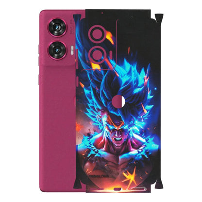 Motorola Phone Skins (All Models) - Angry Goku Dragon Ball Anime - Matte Finish (M-150) Motorola Edge 50 Fusion (5G)