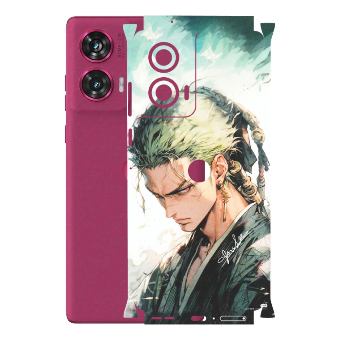 Motorola Phone Skins (All Models) - Pirate Hunter One Piece Anime - Matte Finish (M-157) Motorola Edge 50 Fusion (5G)