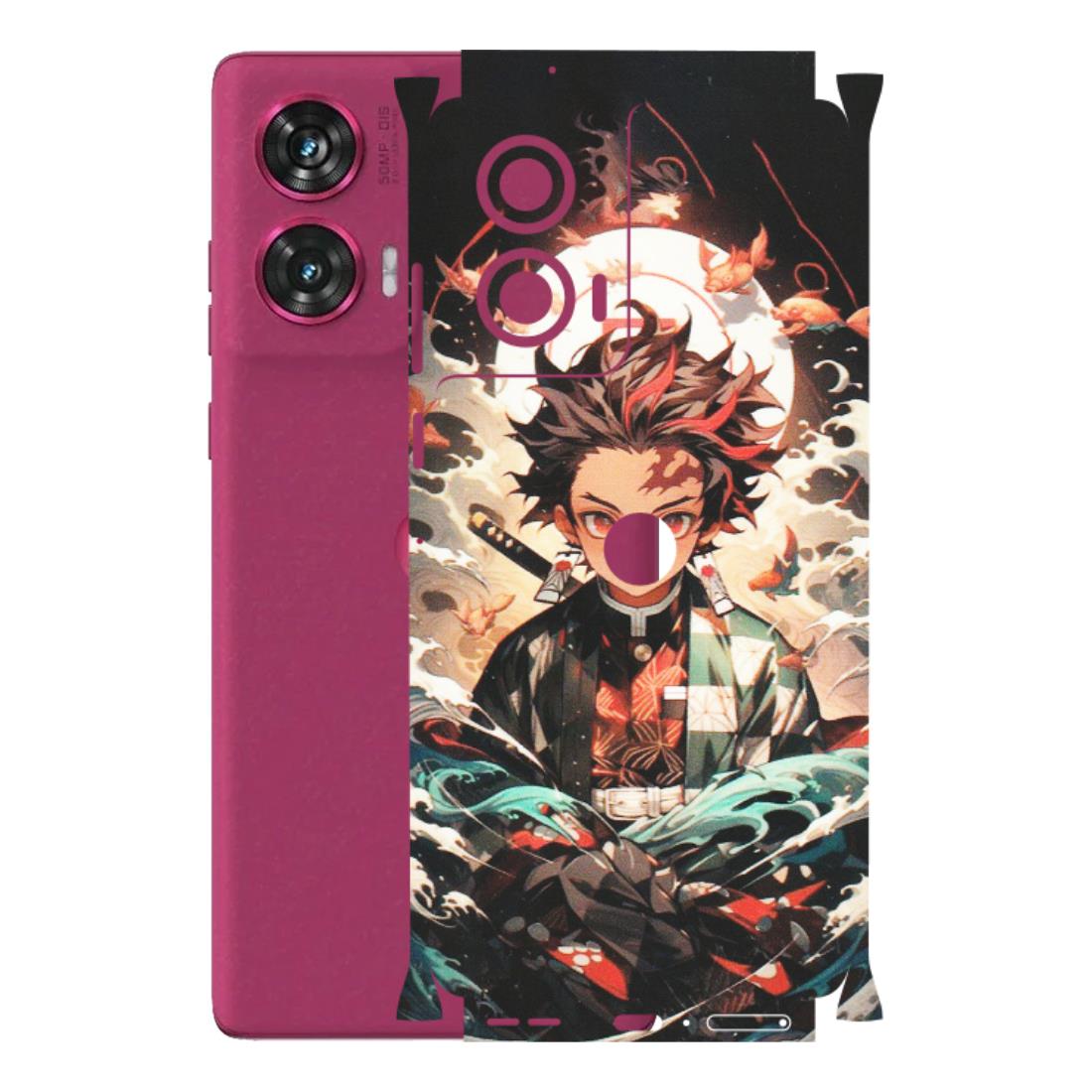 Motorola Phone Skins (All Models) - Tanjiro Demon Slayer Anime - Matte Finish (M-158) Motorola Edge 50 Fusion (5G)