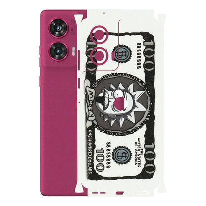 Motorola Phone Skins (All Models) - Rick And Morty Hundred Dollar Anime - Matte Finish (M-161) Motorola Edge 50 Fusion (5G)