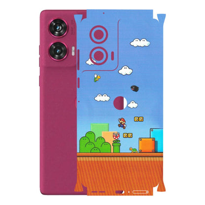 Motorola Phone Skins (All Models) - Mario Game Scene - Matte Finish (M-24) Motorola Edge 50 Fusion (5G)