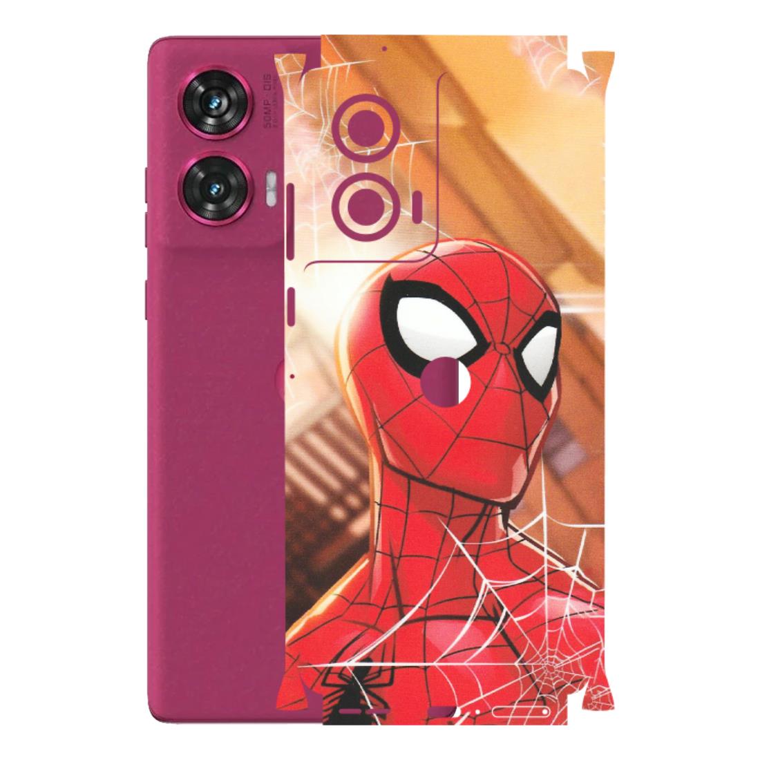 Motorola Phone Skins (All Models) - Spiderman Face New - Matte Finish (M-41) Motorola Edge 50 Fusion (5G)