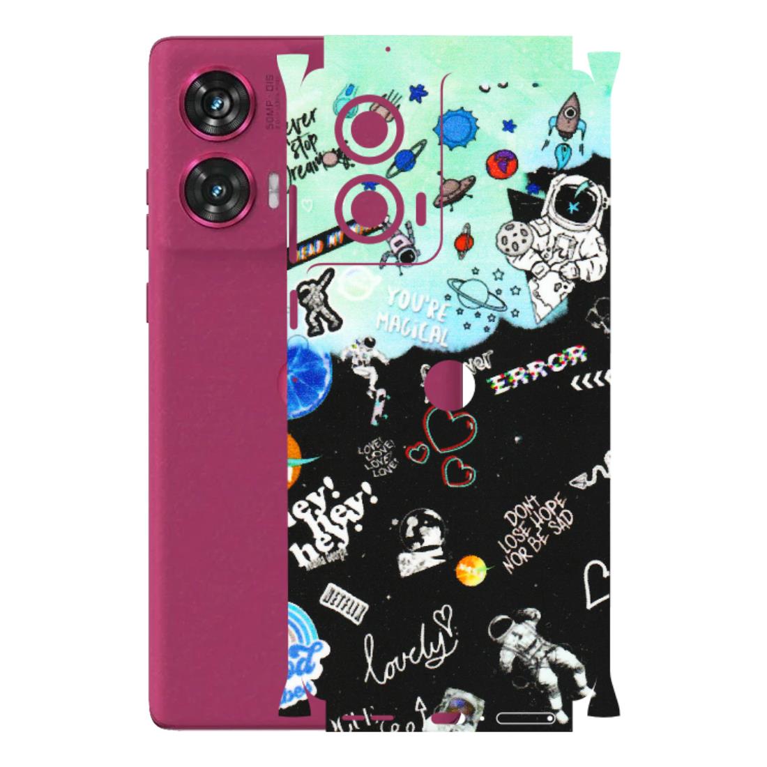 Motorola Phone Skins (All Models) - Living In A Space Dream - Matte Finish (M-46) Motorola Edge 50 Fusion (5G)