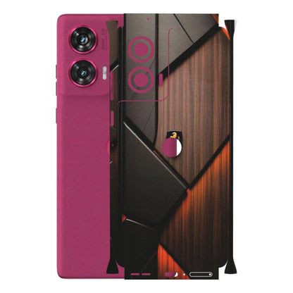 Motorola Phone Skins (All Models) - Lambo Beauty Wood Pattern Sober - Matte Finish (M-51) Motorola Edge 50 Fusion (5G)