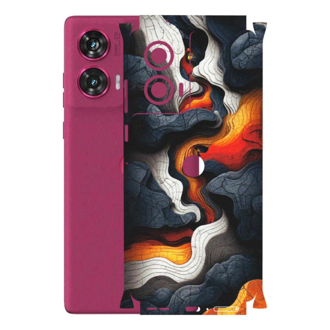 Motorola Phone Skins (All Models) - Abstract Volcanic Layers - Matte Finish (M-52) Motorola Edge 50 Fusion (5G)