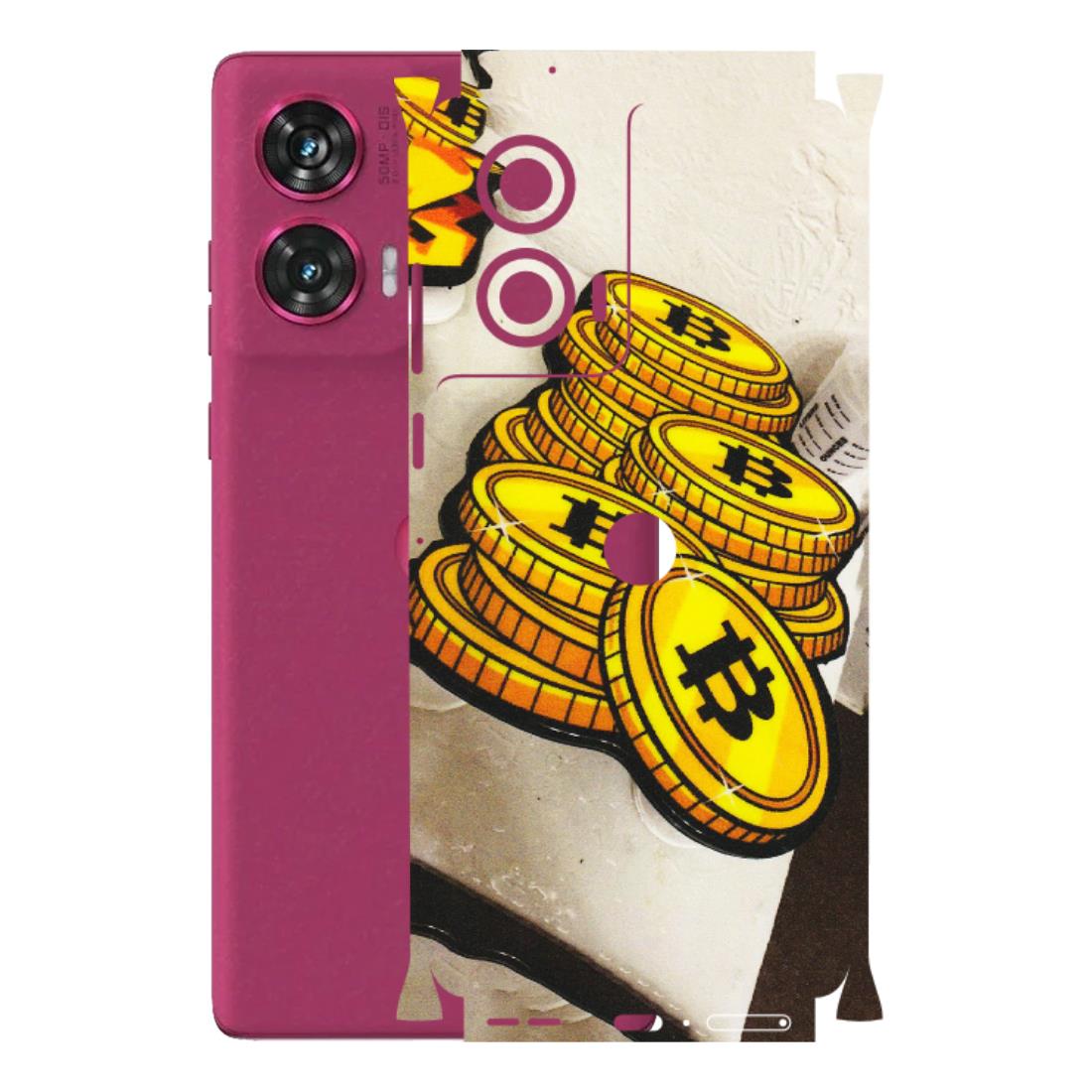 Motorola Phone Skins (All Models) - Billionaire Bitcoin Collection - Matte Finish (M-92) Motorola Edge 50 Fusion (5G)